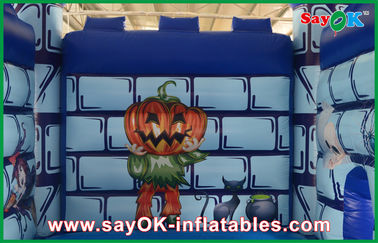 Casa de castelo de salto inflável de PVC durável Bomba de Halloween engraçada para crianças Aluguer de casa de salto