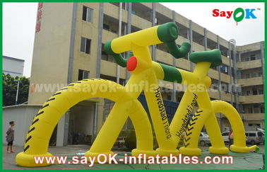 Bicicleta modelo inflável relativa à promoção exterior para anunciar com cópia