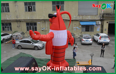 Inflação Personagens de desenhos animados Publicidade Animais infláveis vermelhos lagosta gigante modelo inflável 2 anos de garantia