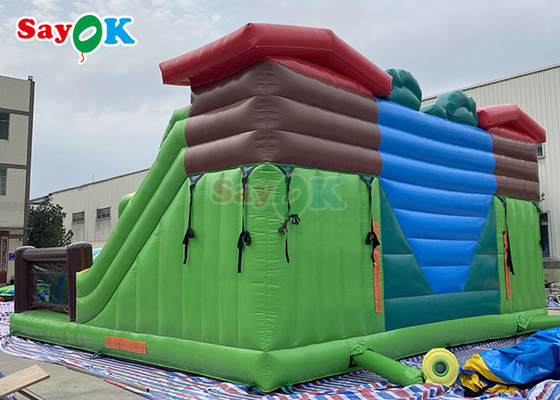 Parque temático inflável engraçado Slide trampolim para crianças Equipamento comercial de playground interior