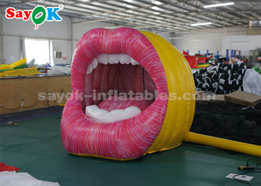 Produtos infláveis feitos sob encomenda vívidos, grande bordo inflável da boca para anunciar