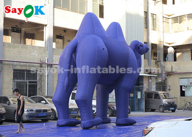 Balões de animais infláveis Azul escuro Personagens de desenhos animados infláveis para publicidade ao ar livre / Camelo inflável gigante
