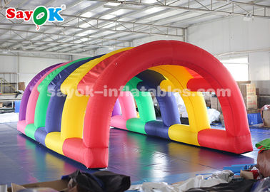 barraca inflável colorida do túnel da barraca inflável da abóbada com o ventilador de ar para o tamanho 5*2.5*2m da feira automóvel