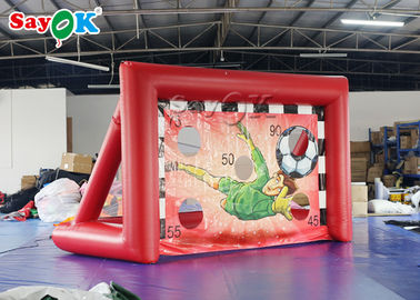 Jogos dos esportes da corte inflável do futebol/corte infláveis portáteis futebol de Mini Inflatable Soccer Door Outdoor