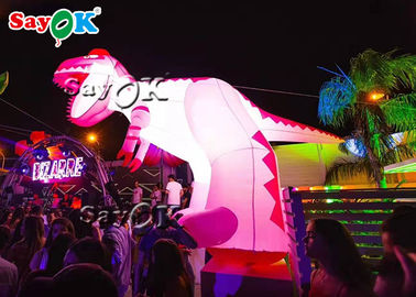 Custom 4m LED Dinossauros infláveis Animais infláveis para decoração de eventos
