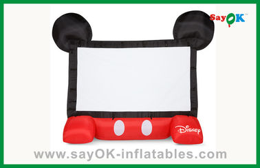 Tela inflável móvel inflável do projetor da tela de filme de Disney das crianças engraçadas grandes infláveis da tela