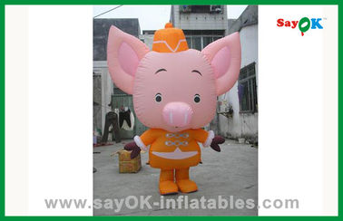 Personagens de desenho animado para festas de aniversário personalizado colorido colocado porco inflável inflável personagem de desenho animado