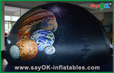 Barraca portátil inflável da abóbada do planetário de pano de Oxford para a aprendizagem do divertimento das crianças
