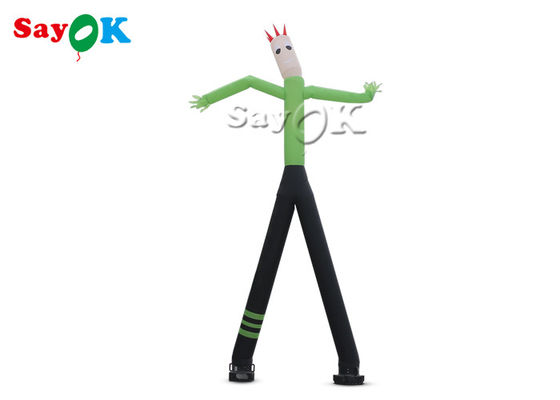 Pés 24ft verdes infláveis de dança de Man With Two do dançarino do homem 8m Mini Hand Shaking Inflatable Air