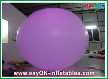 decoração inflável de uma iluminação de 2 medidores, balão leve inflável com bola à terra