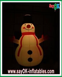 pano inflável de Oxford das decorações do feriado do boneco de neve enorme do Natal