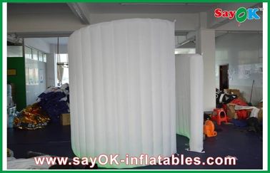 Cabine inflável resistente da foto do vento do aluguer da cabine da foto do casamento, iluminando a parede espiral inflável